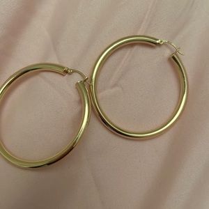 14K Gold hoops
